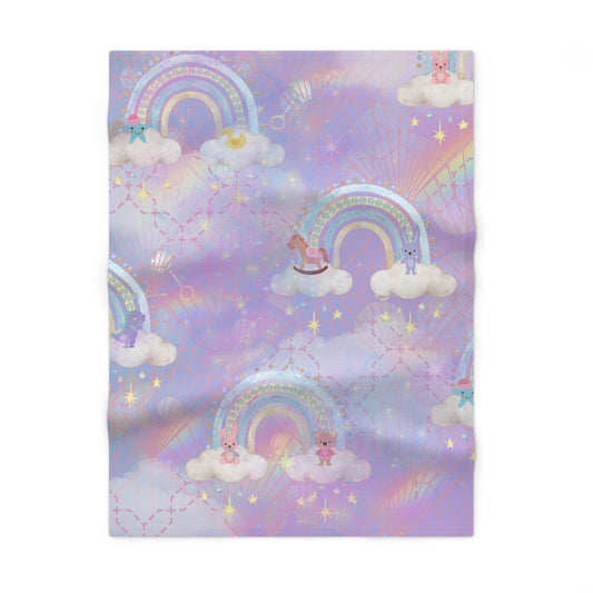 First-Twenty-Four- Sweet Dreams Soft Fleece Baby Blanket