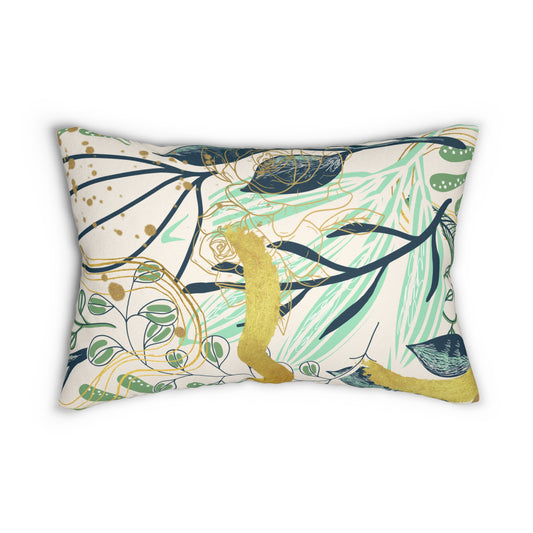 HomeGirl Goods-Abstract Print Lumbar Pillow