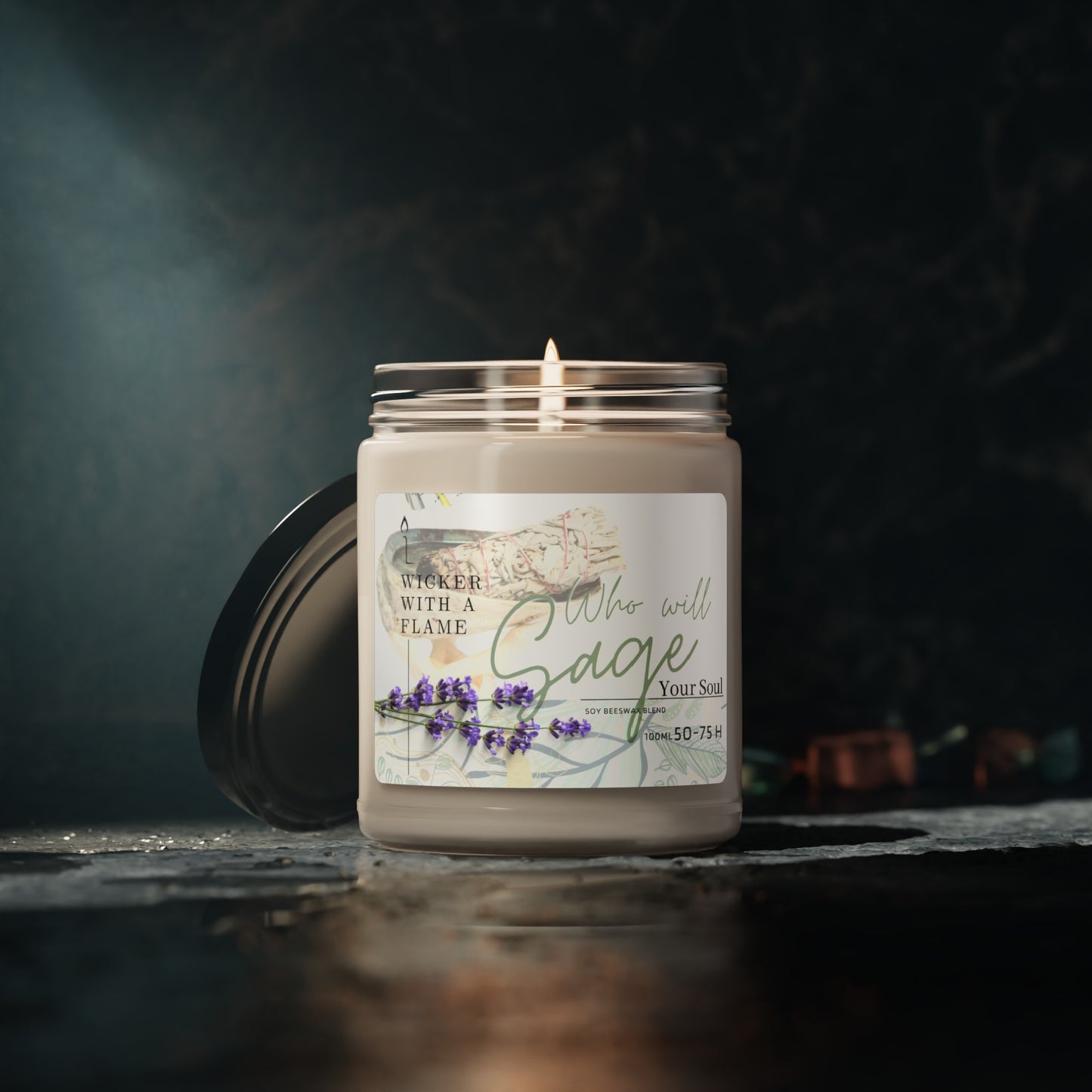 Who will Sage your Soul Scented Soy Candle