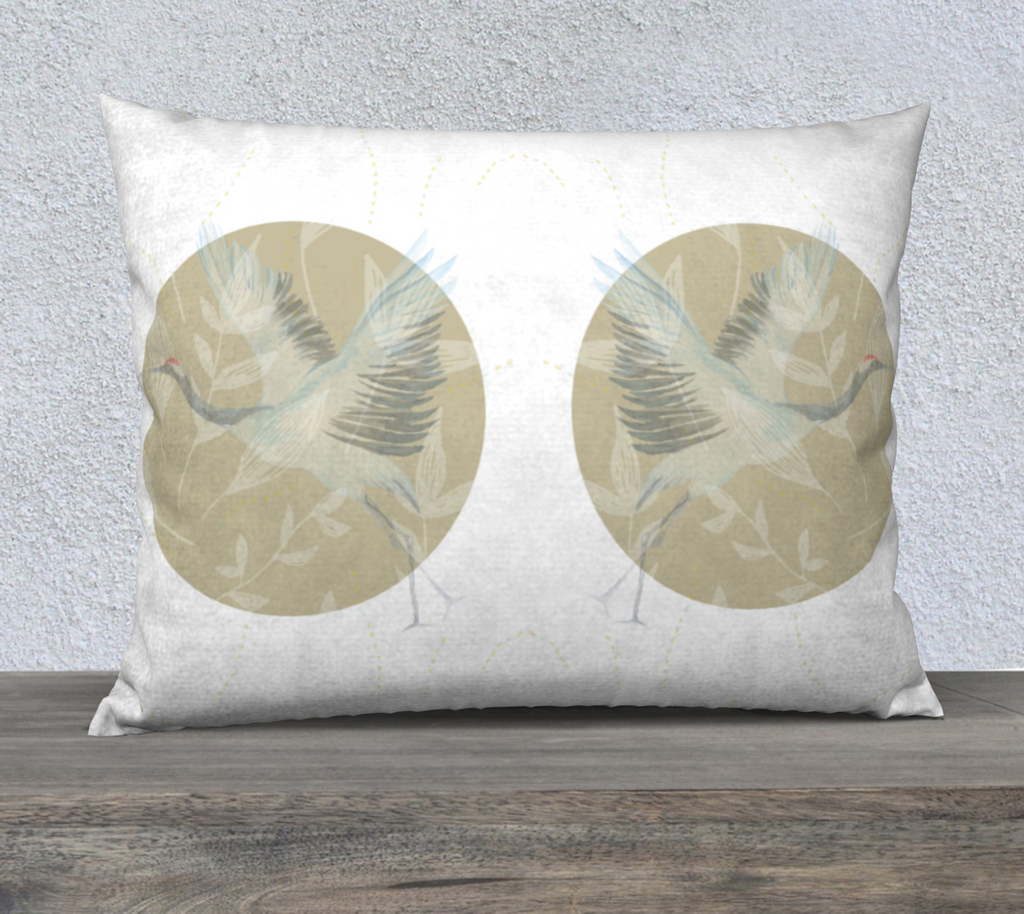 Birds in Flight Reversible Bedding Pillow