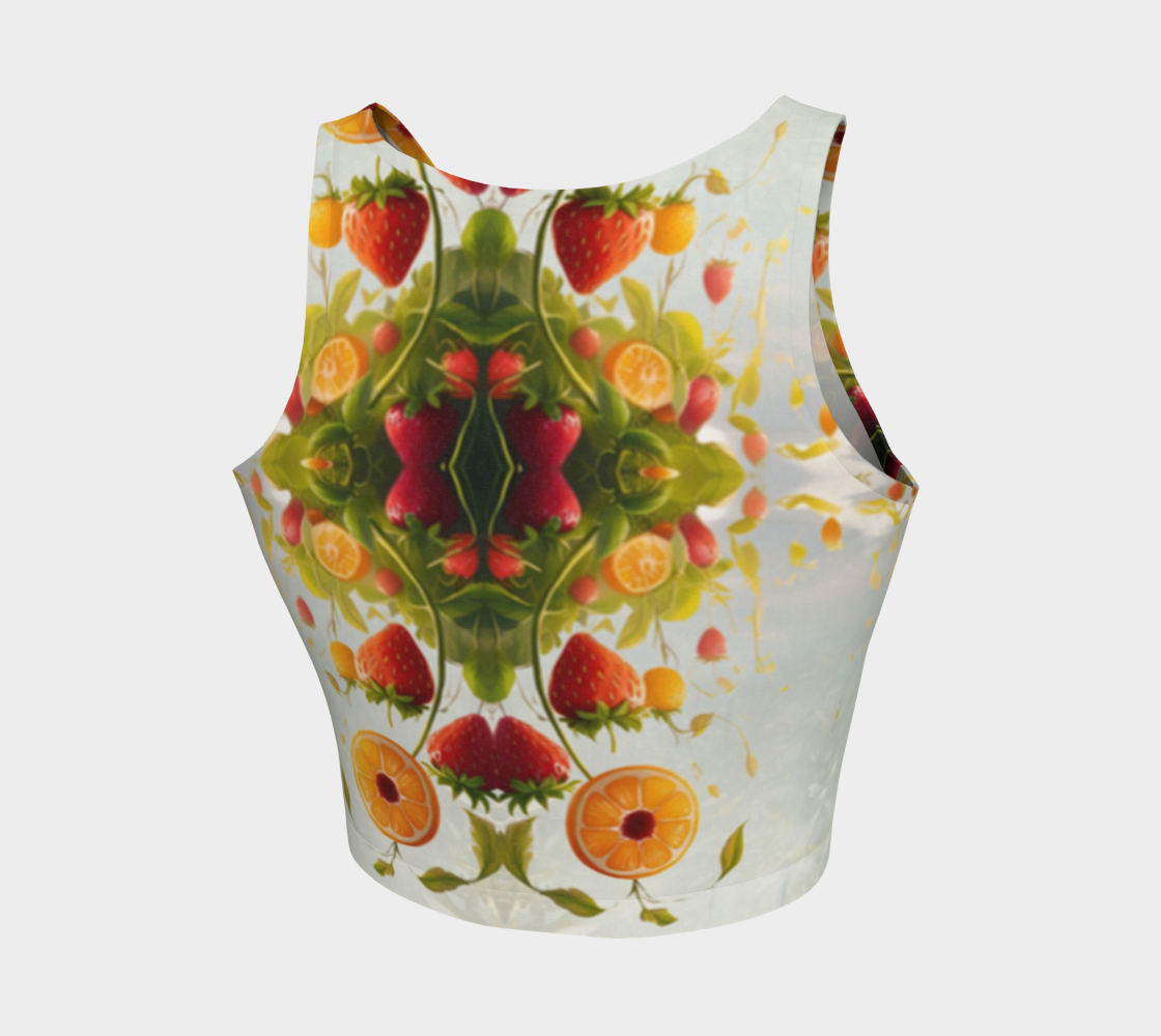 Berry Burst Yoga Workout Crop Top