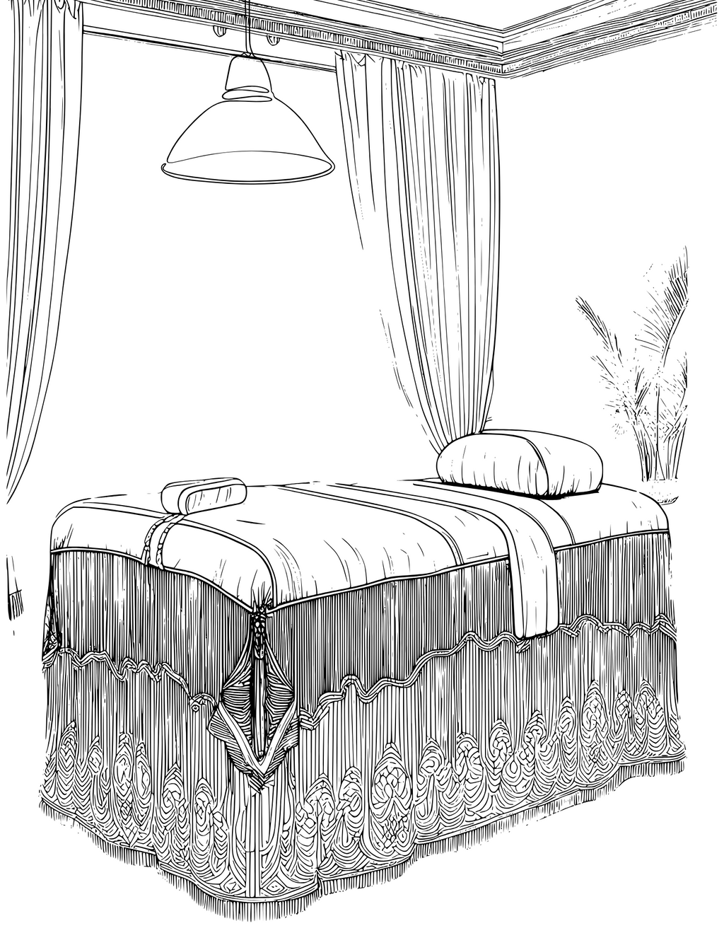 Mother's day Spa Coloring Book