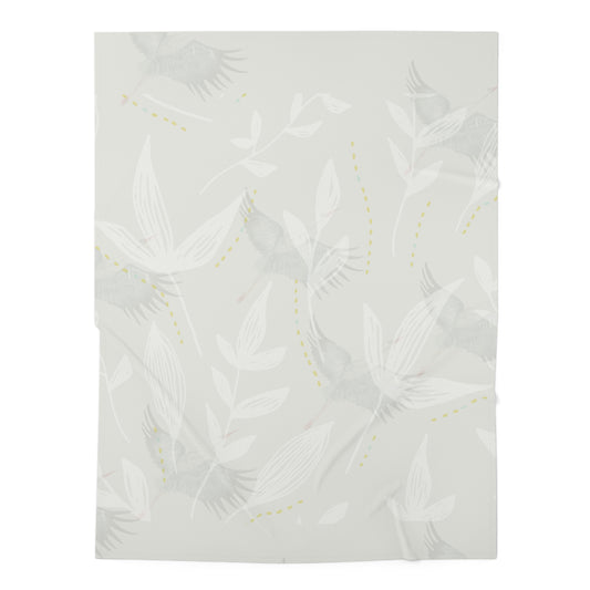 Sandy Stork Baby Swaddle Blanket