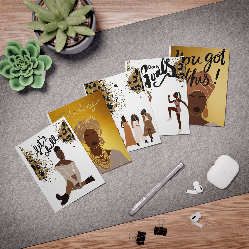 Greeting Cards - Sisterly Love Inspire Collection Inspirational Black Women (5-Pack)