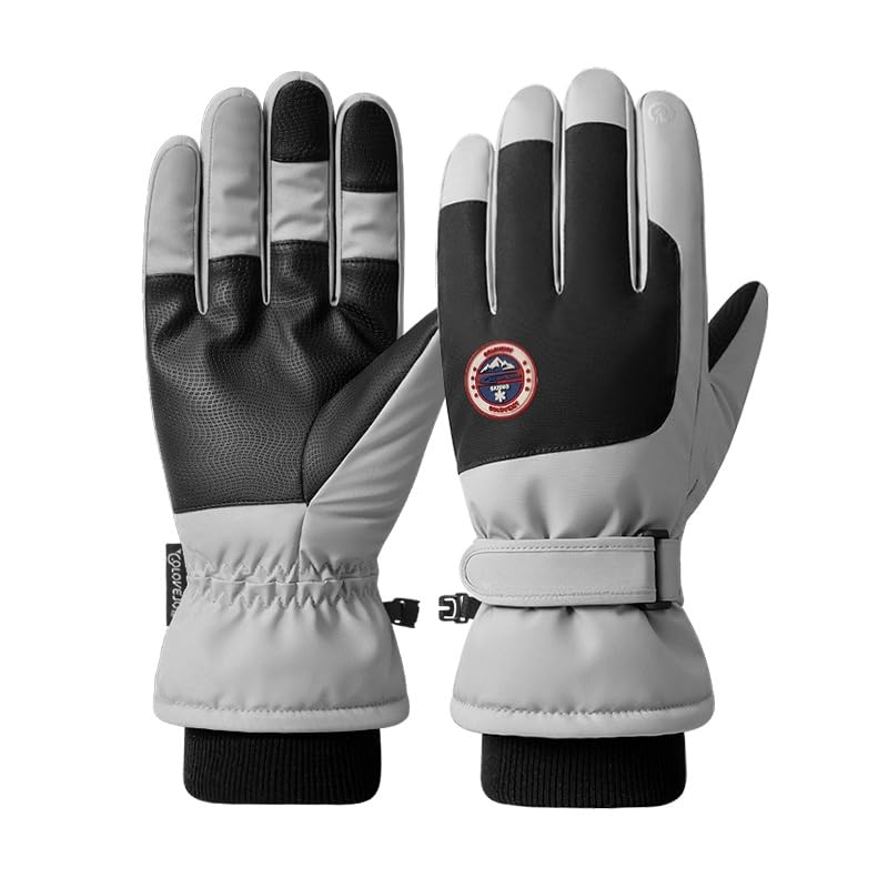 Winter Ski Snow Gloves for Men, Women, Youth | Touchscreen & Waterproof Cold Weather Hand Warming Gloves Winter Work Gloves