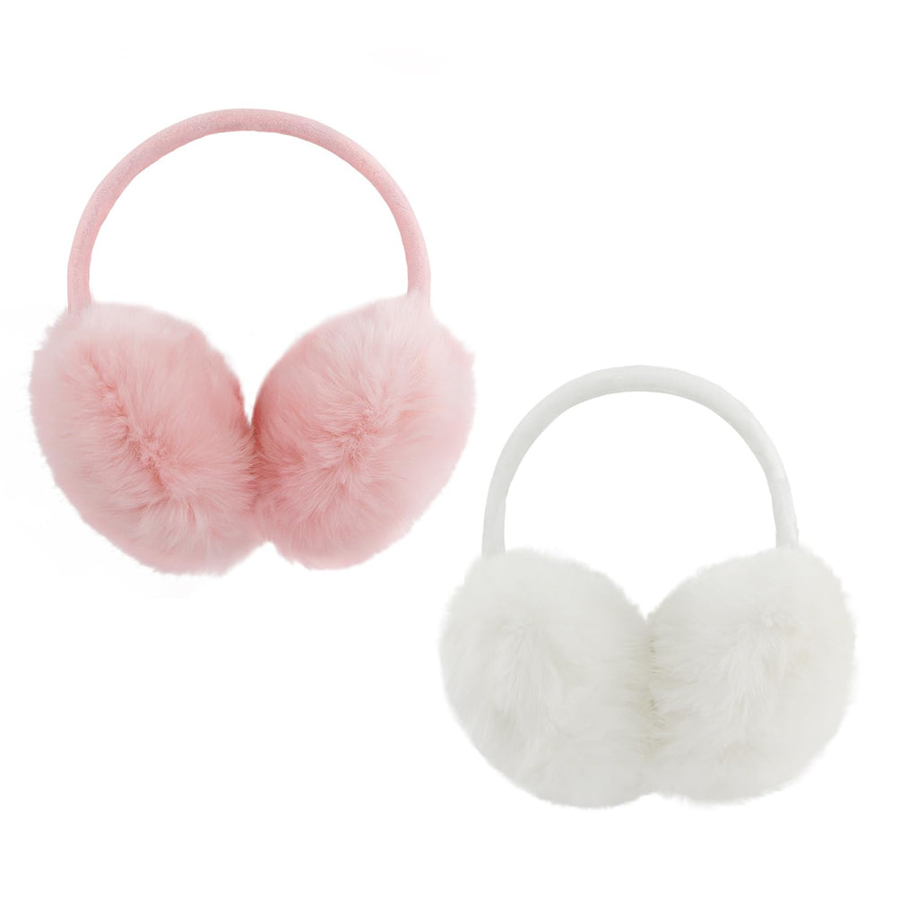 POXIMI Women Winter Earmuffs Girl Ski Adjustable Ear Covers for Cute Bow Ear Warmer Outdoor Earmuff Fleece Lining