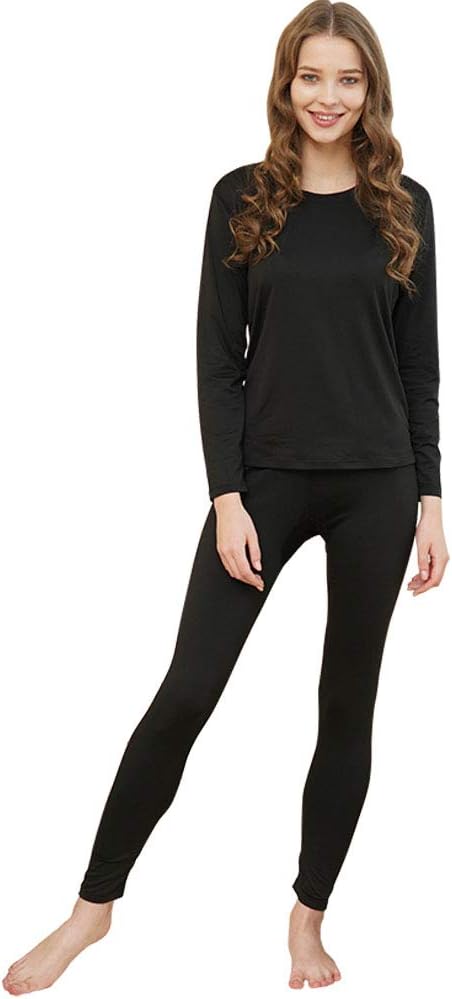 HEROBIKER Thermal Underwear Women Ultra-Soft Set Base Layer Top & Bottom Long Johns with Fleece Lined Winter Warm