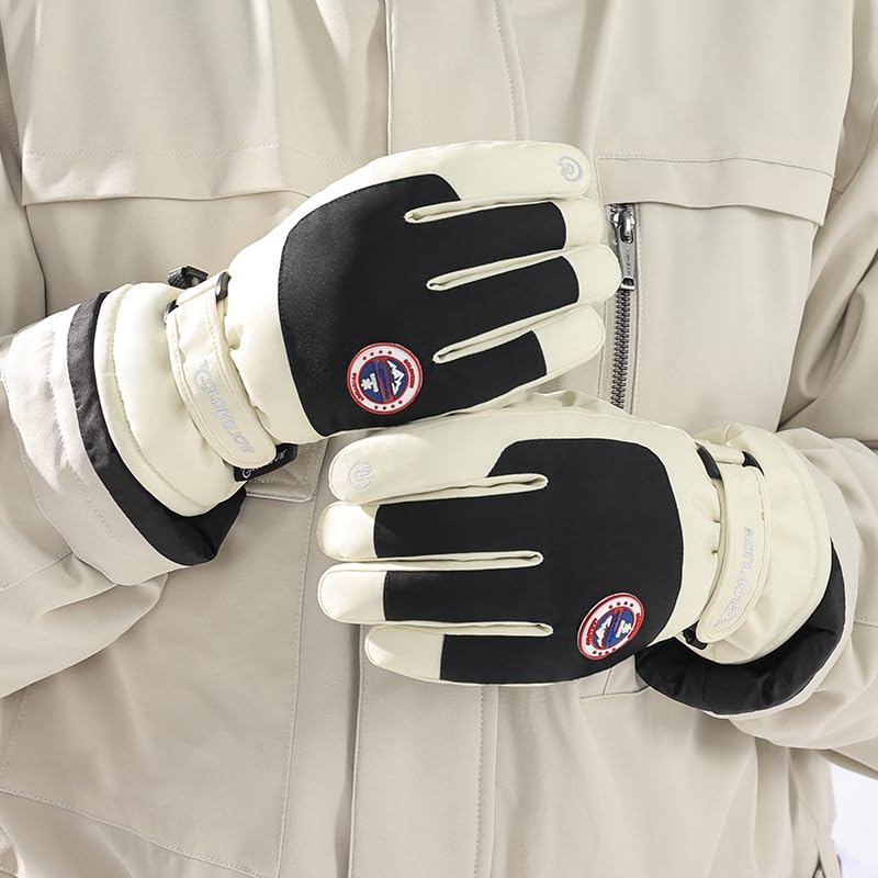 Winter Ski Snow Gloves for Men, Women, Youth | Touchscreen & Waterproof Cold Weather Hand Warming Gloves Winter Work Gloves