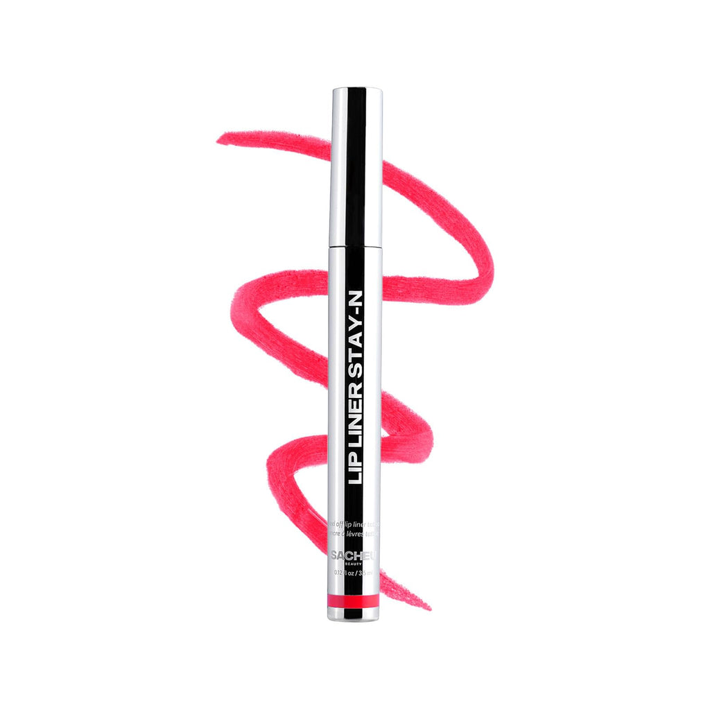 Sacheu Lip Liner STAY-N Peel Off Lip Stain — Long Lasting Matte Lip Tattoo Transfer Proof Lipstain Infused with Hyaluronic Acid & Vitamin E for All Skin Types — Vegan & Cruelty-Free, Deep Bundle