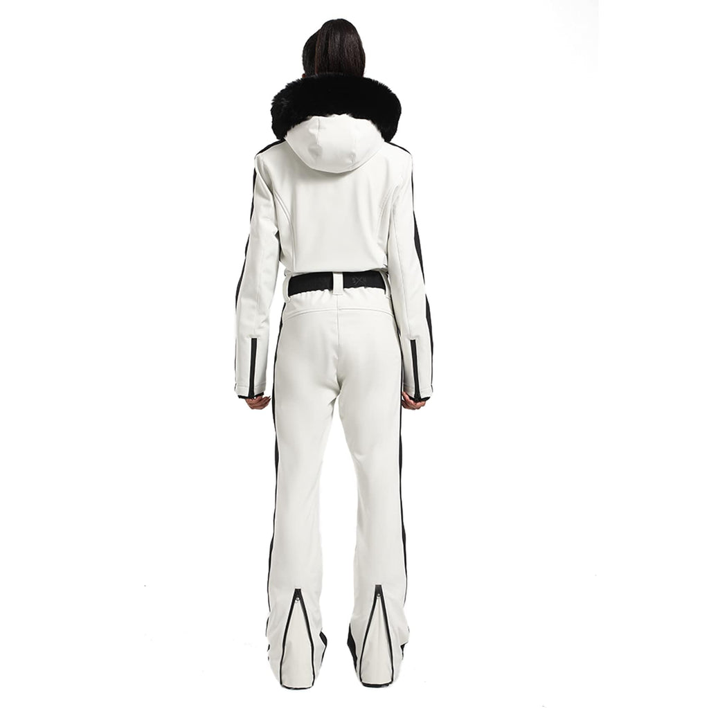 IMPHUT Women's One Piece Ski Suits Slim Waterproof Jumpsuits Windproof Snowsuit Insulated Ski Jumpsuit Skiing Sports