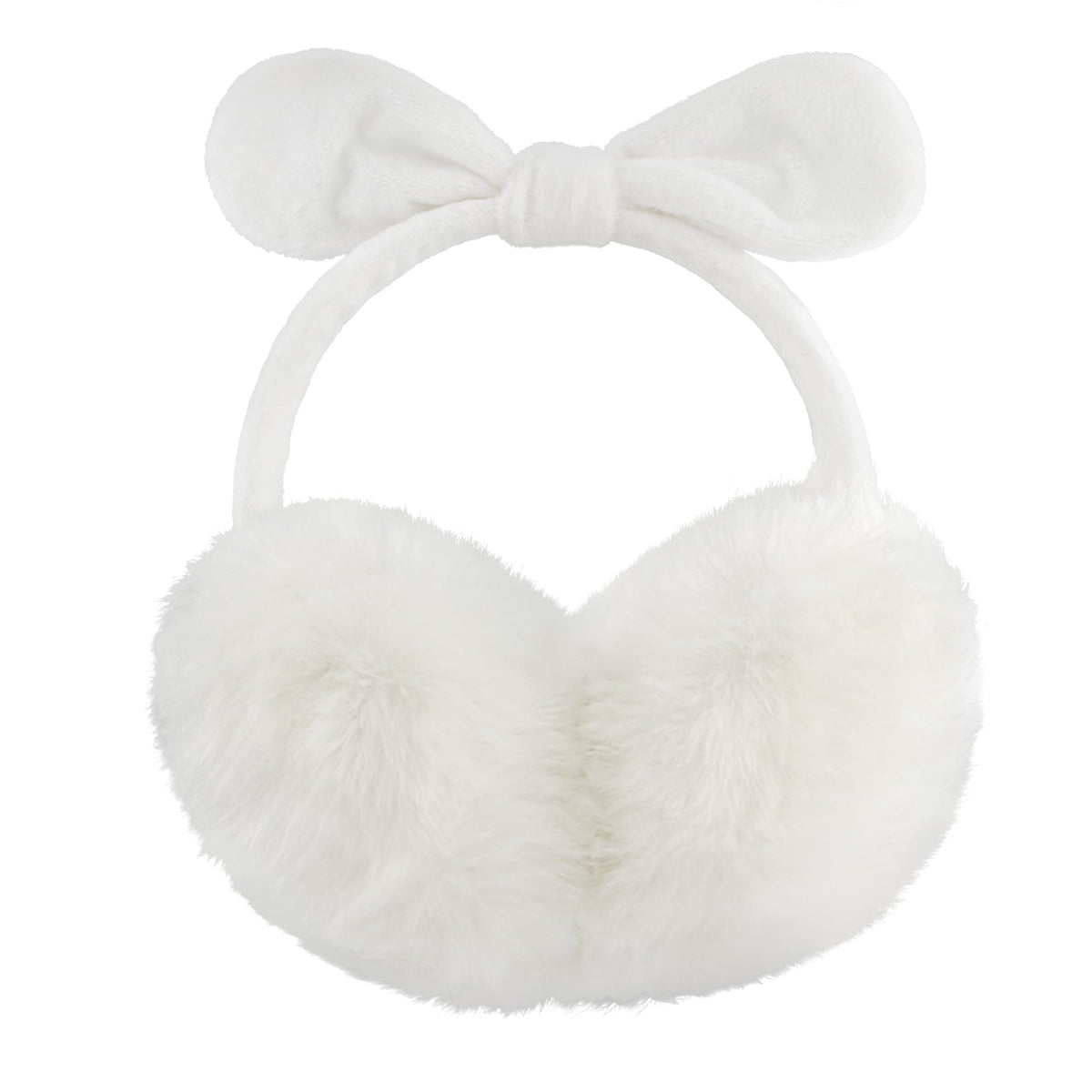 POXIMI Women Winter Earmuffs Girl Ski Adjustable Ear Covers for Cute Bow Ear Warmer Outdoor Earmuff Fleece Lining