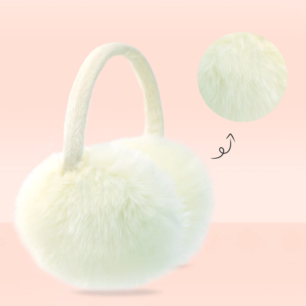 POXIMI Women Winter Earmuffs Girl Ski Adjustable Ear Covers for Cute Bow Ear Warmer Outdoor Earmuff Fleece Lining