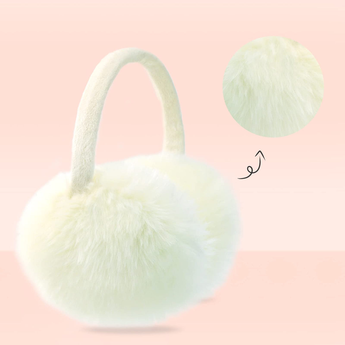 POXIMI Women Winter Earmuffs Girl Ski Adjustable Ear Covers for Cute Bow Ear Warmer Outdoor Earmuff Fleece Lining