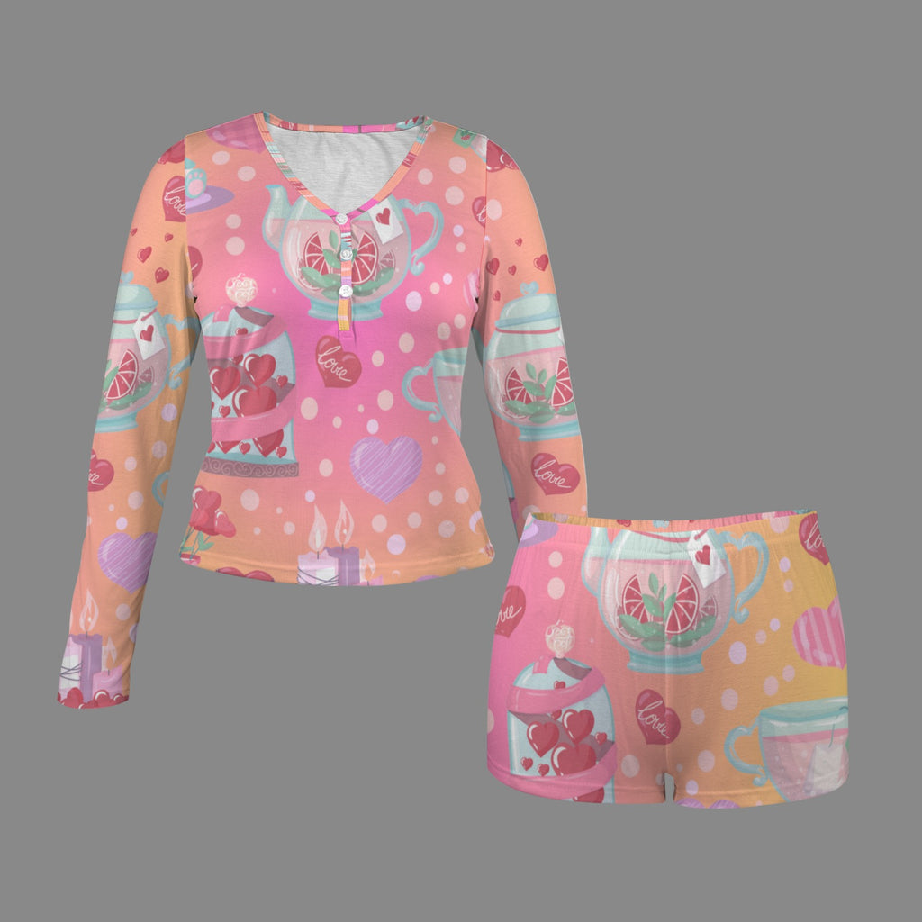 Valentine SweetTea Short Set Day Loungewear