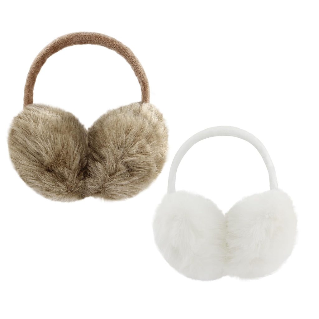 POXIMI Women Winter Earmuffs Girl Ski Adjustable Ear Covers for Cute Bow Ear Warmer Outdoor Earmuff Fleece Lining