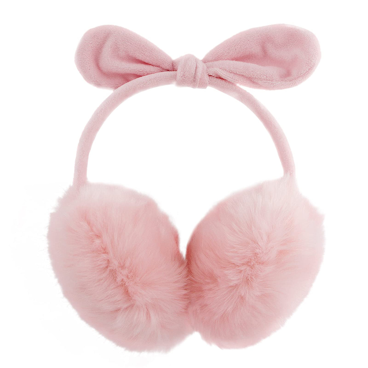 POXIMI Women Winter Earmuffs Girl Ski Adjustable Ear Covers for Cute Bow Ear Warmer Outdoor Earmuff Fleece Lining