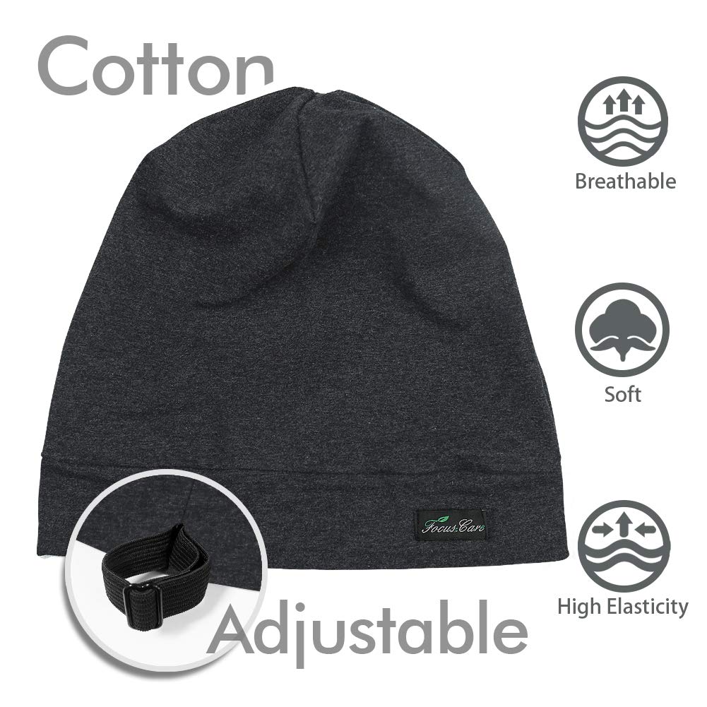 Adjustable Satin Lined Sleep Cap for Dreadlocks Curly Hair Large Head-Stay On Overnight