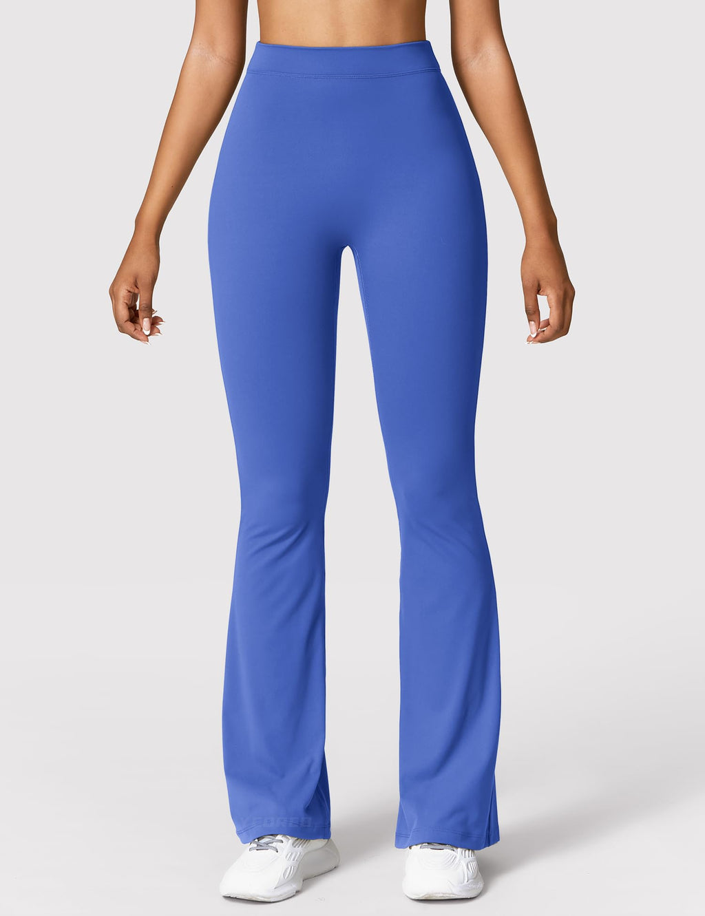 YEOREO Scrunch Flare Leggings Daze V Back Butt Lifting Wide Leg High Waist 31.5" Gym Workout Yoga Pants