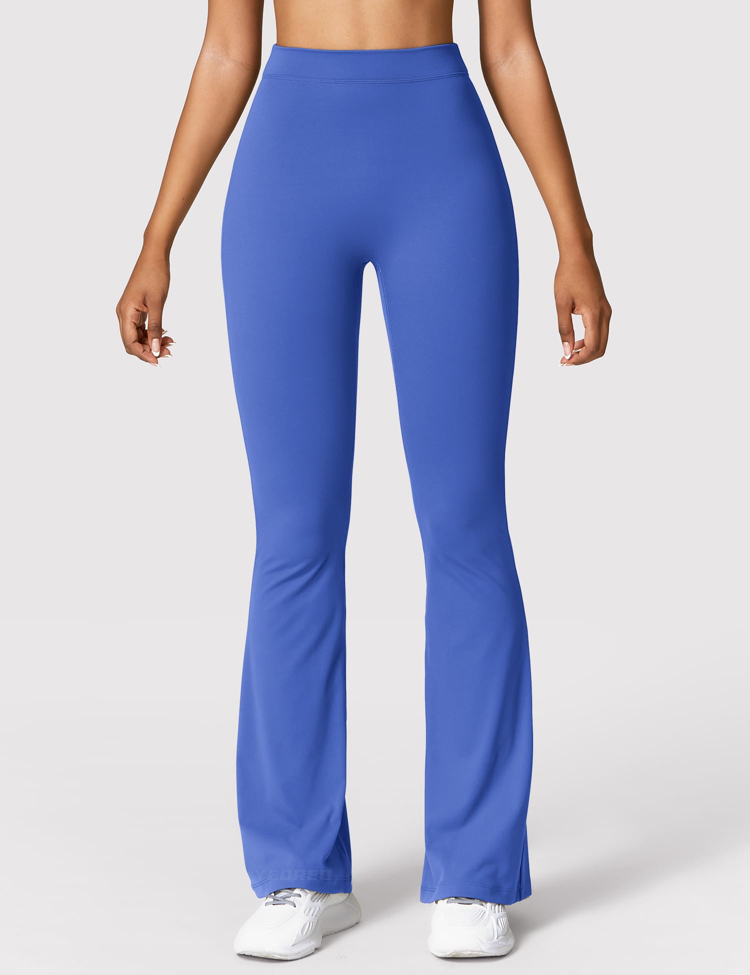 YEOREO Scrunch Flare Leggings Daze V Back Butt Lifting Wide Leg High Waist 31.5" Gym Workout Yoga Pants