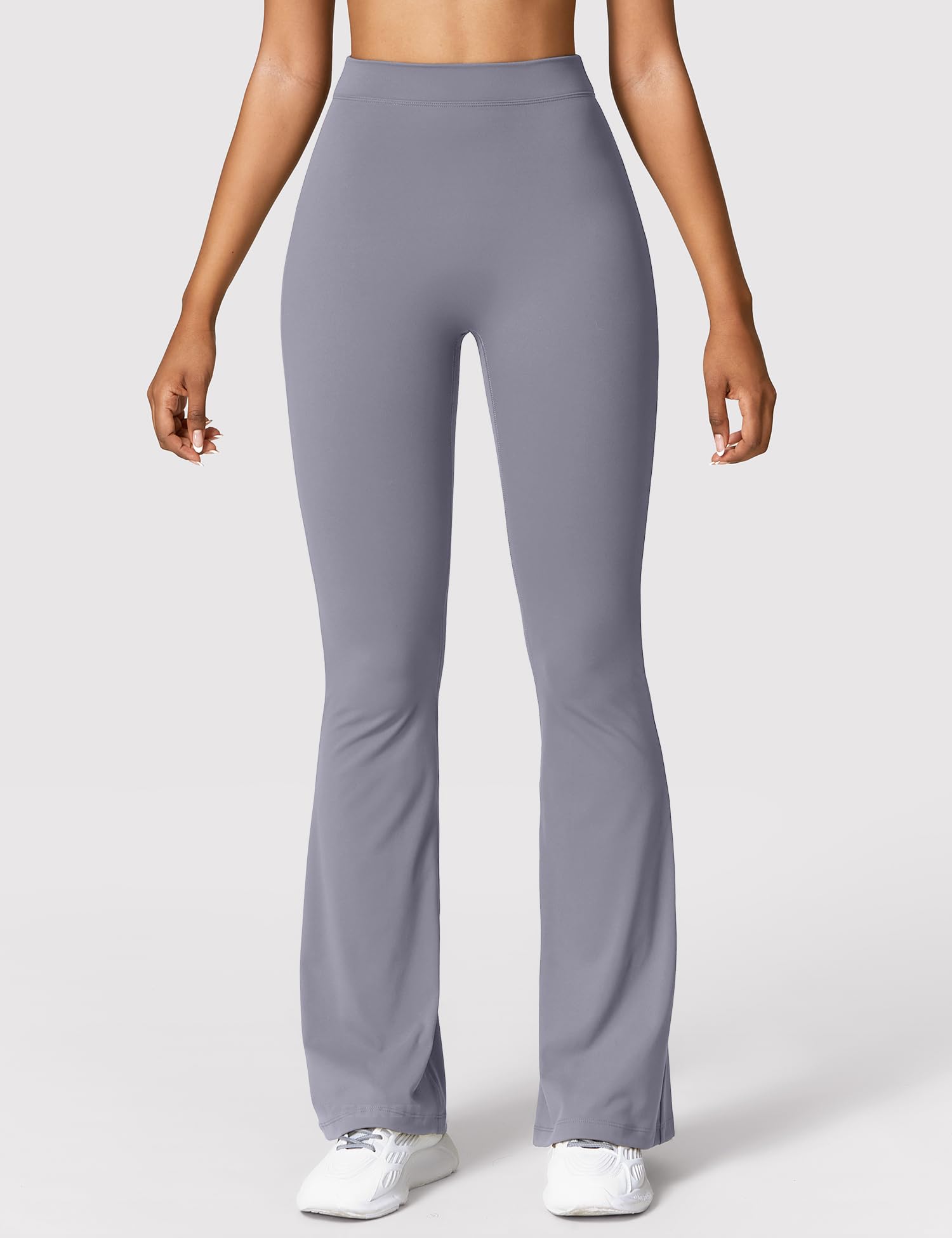 YEOREO Scrunch Flare Leggings Daze V Back Butt Lifting Wide Leg High Waist 31.5" Gym Workout Yoga Pants