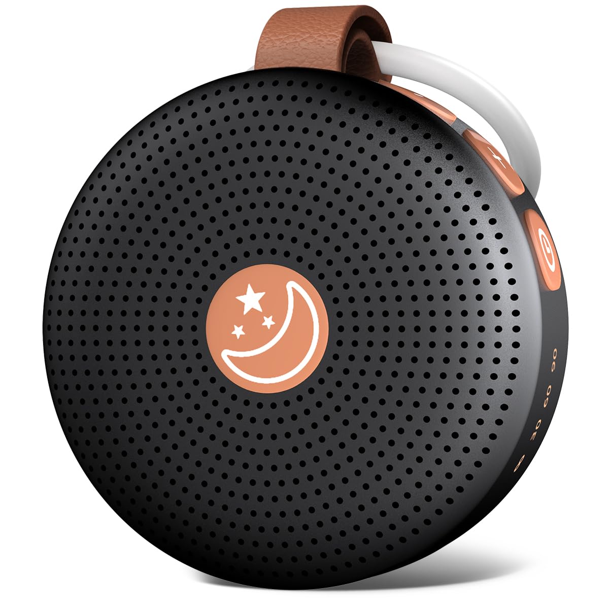 Mini Shushing Sound Machine Portable Baby White Noise Machine Brown Noise Machine 30 Soothing Sounds for Kids Adults Auto-Off Timer 32 Volume Levels Battery Sleep Machine for Home Office Privacy