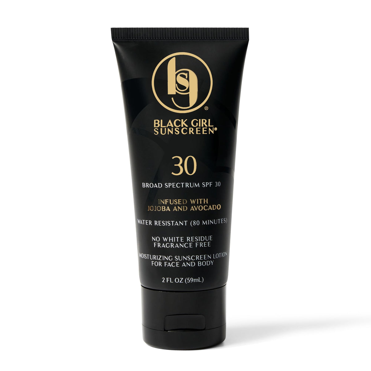 Face & Body Moisturizing Sunscreen Lotion SPF 30, No White-Residue for Melanin Rich Skin (2 Fl. Oz.)