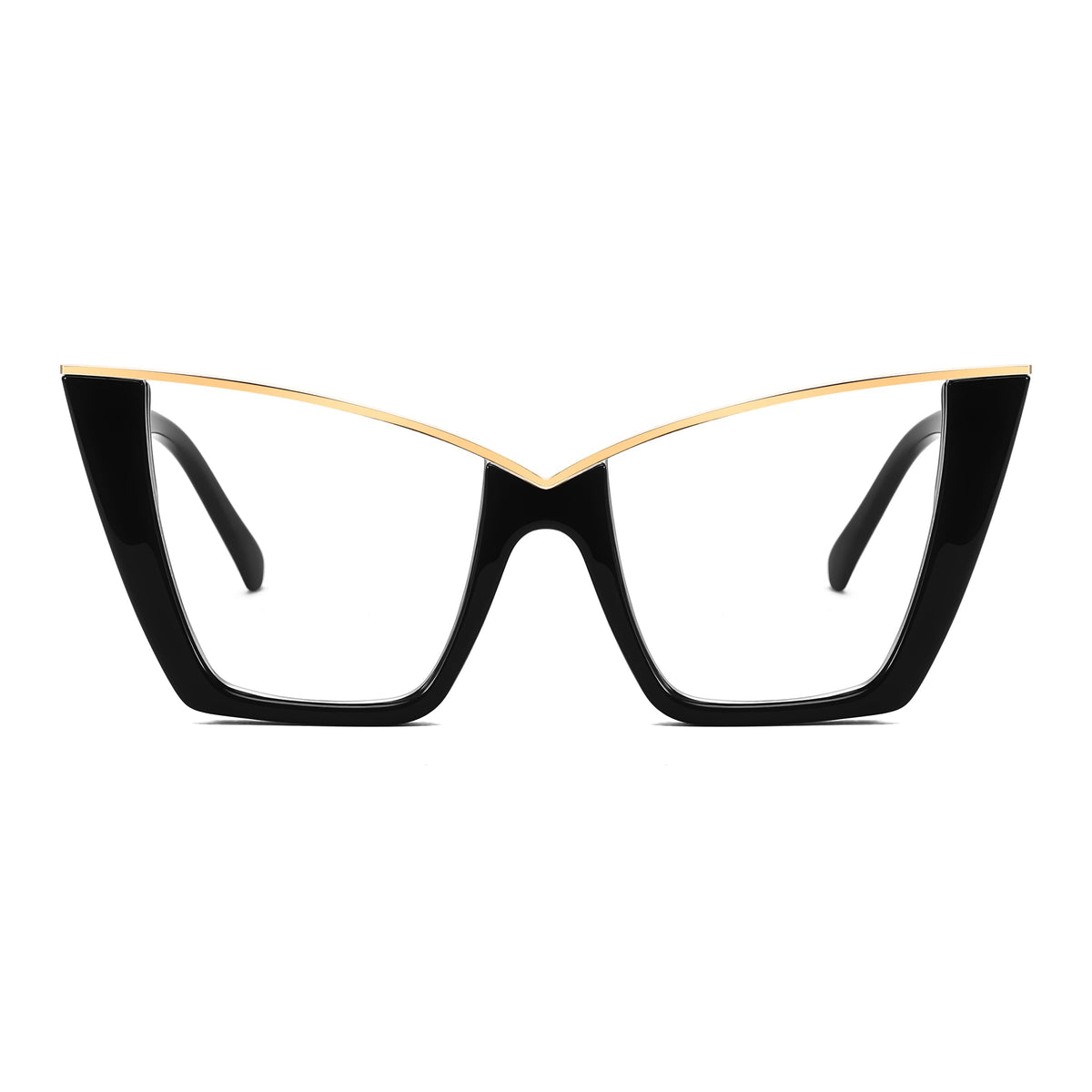 FEISEDY Fashion Cat Eye Blue Light Blocking Glasses for Women Fake Retro Eyeglasses Oversized Stylish Eyewear Frame B0240