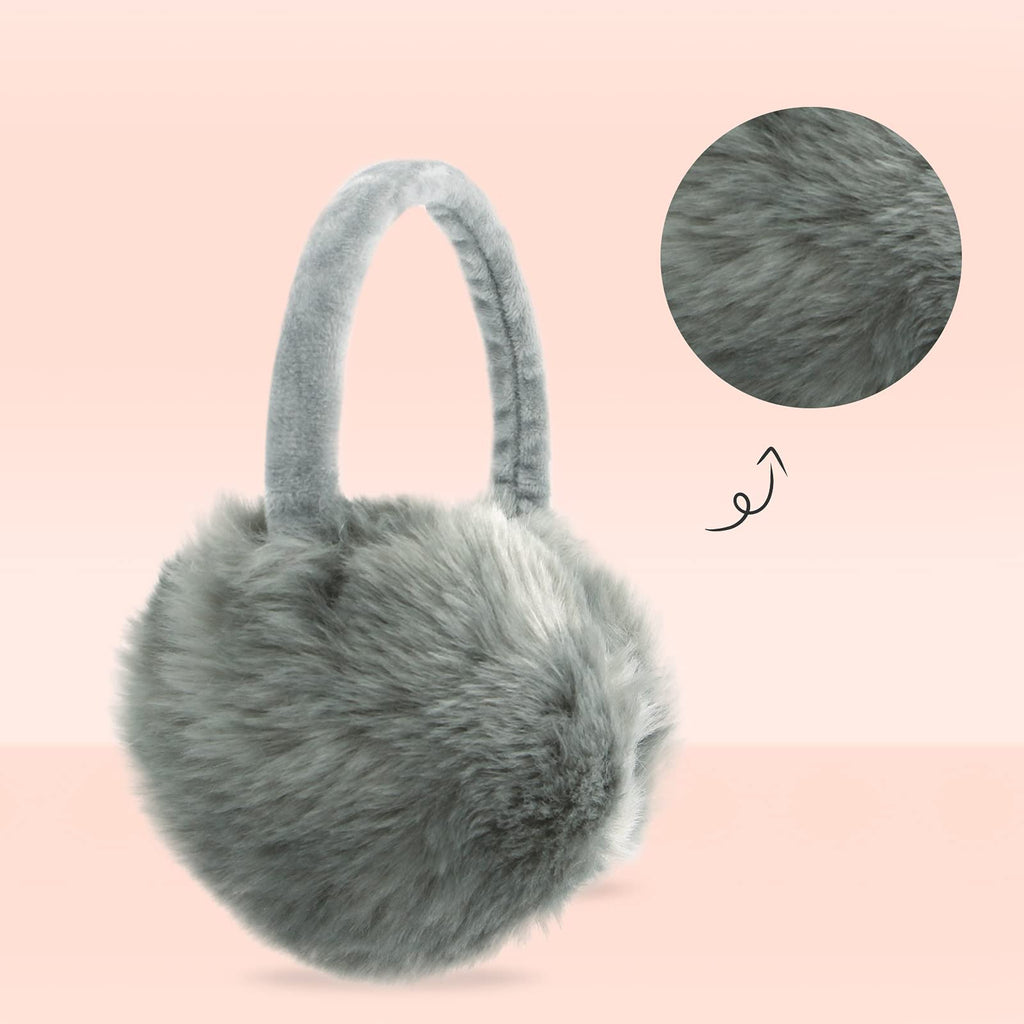 POXIMI Women Winter Earmuffs Girl Ski Adjustable Ear Covers for Cute Bow Ear Warmer Outdoor Earmuff Fleece Lining