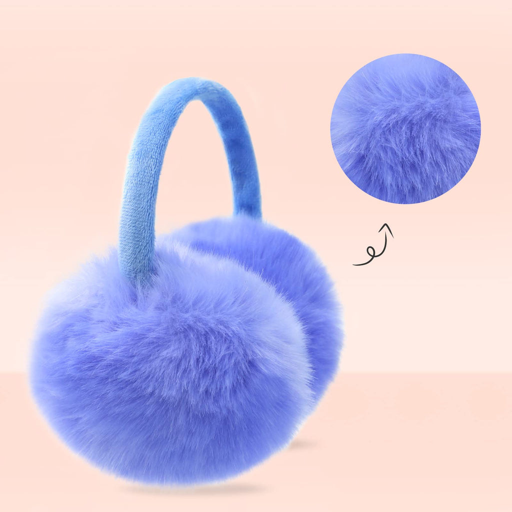 POXIMI Women Winter Earmuffs Girl Ski Adjustable Ear Covers for Cute Bow Ear Warmer Outdoor Earmuff Fleece Lining
