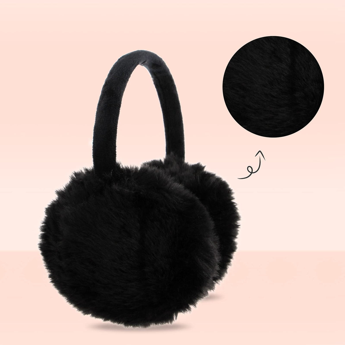 POXIMI Women Winter Earmuffs Girl Ski Adjustable Ear Covers for Cute Bow Ear Warmer Outdoor Earmuff Fleece Lining