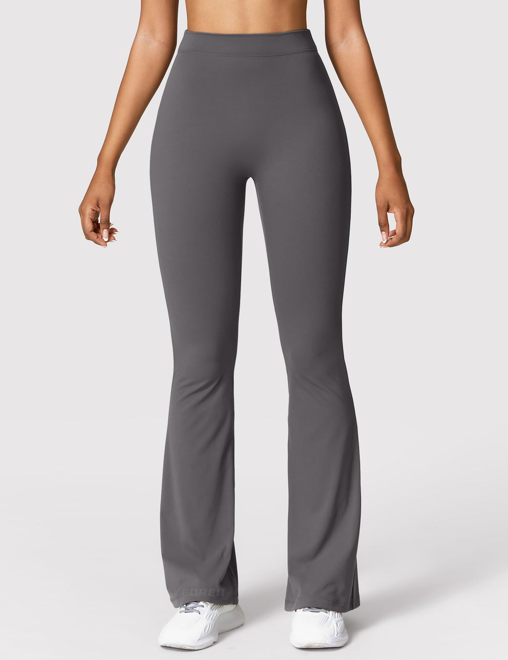 YEOREO Scrunch Flare Leggings Daze V Back Butt Lifting Wide Leg High Waist 31.5" Gym Workout Yoga Pants
