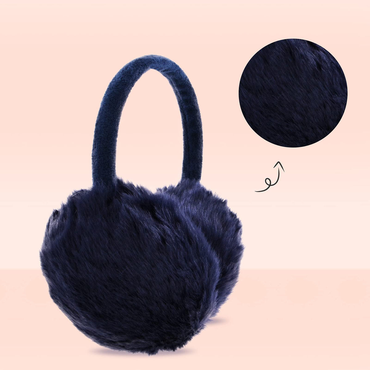 POXIMI Women Winter Earmuffs Girl Ski Adjustable Ear Covers for Cute Bow Ear Warmer Outdoor Earmuff Fleece Lining
