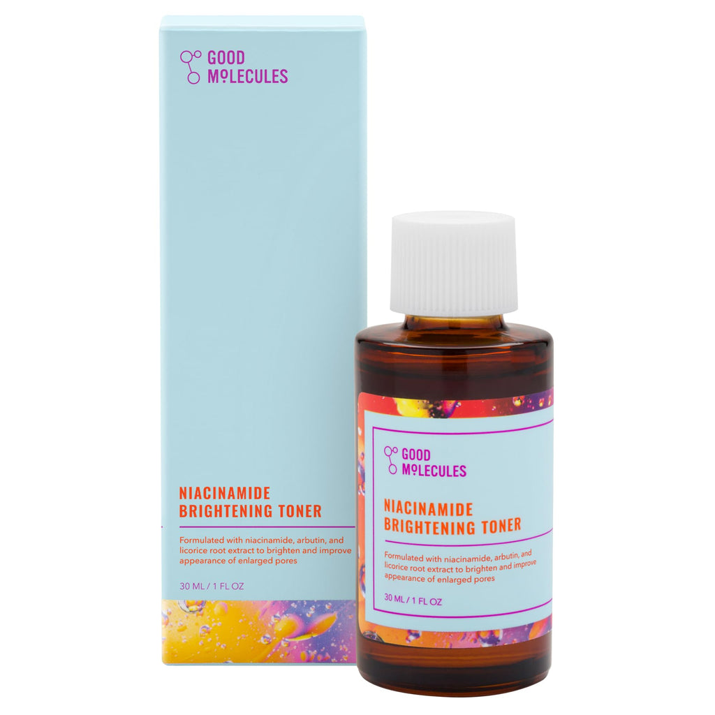 Good Molecules Niacinamide Brightening Toner - Toner for Face with Niacinamide and Arbutin for Skin Tone Balancing- Pore Minimizer, Facial Skin Care