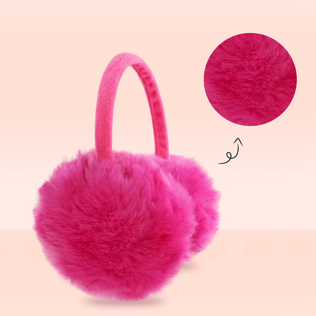 POXIMI Women Winter Earmuffs Girl Ski Adjustable Ear Covers for Cute Bow Ear Warmer Outdoor Earmuff Fleece Lining
