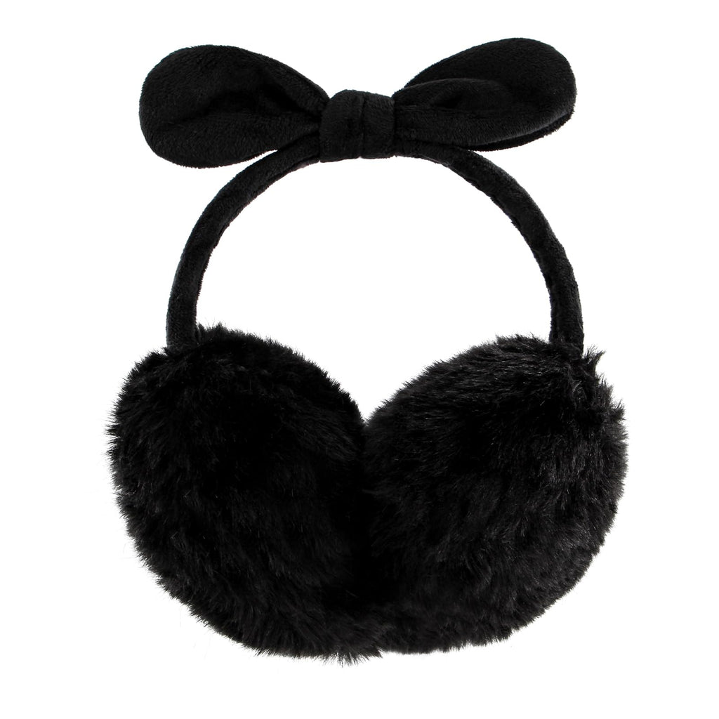 POXIMI Women Winter Earmuffs Girl Ski Adjustable Ear Covers for Cute Bow Ear Warmer Outdoor Earmuff Fleece Lining