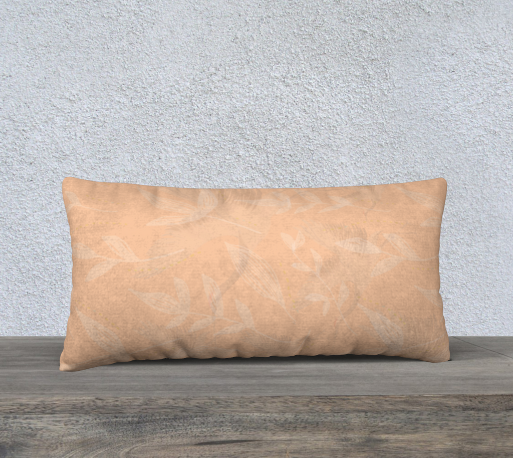 Birds in Flight Orange Marmalade Luxury Accent Pillow