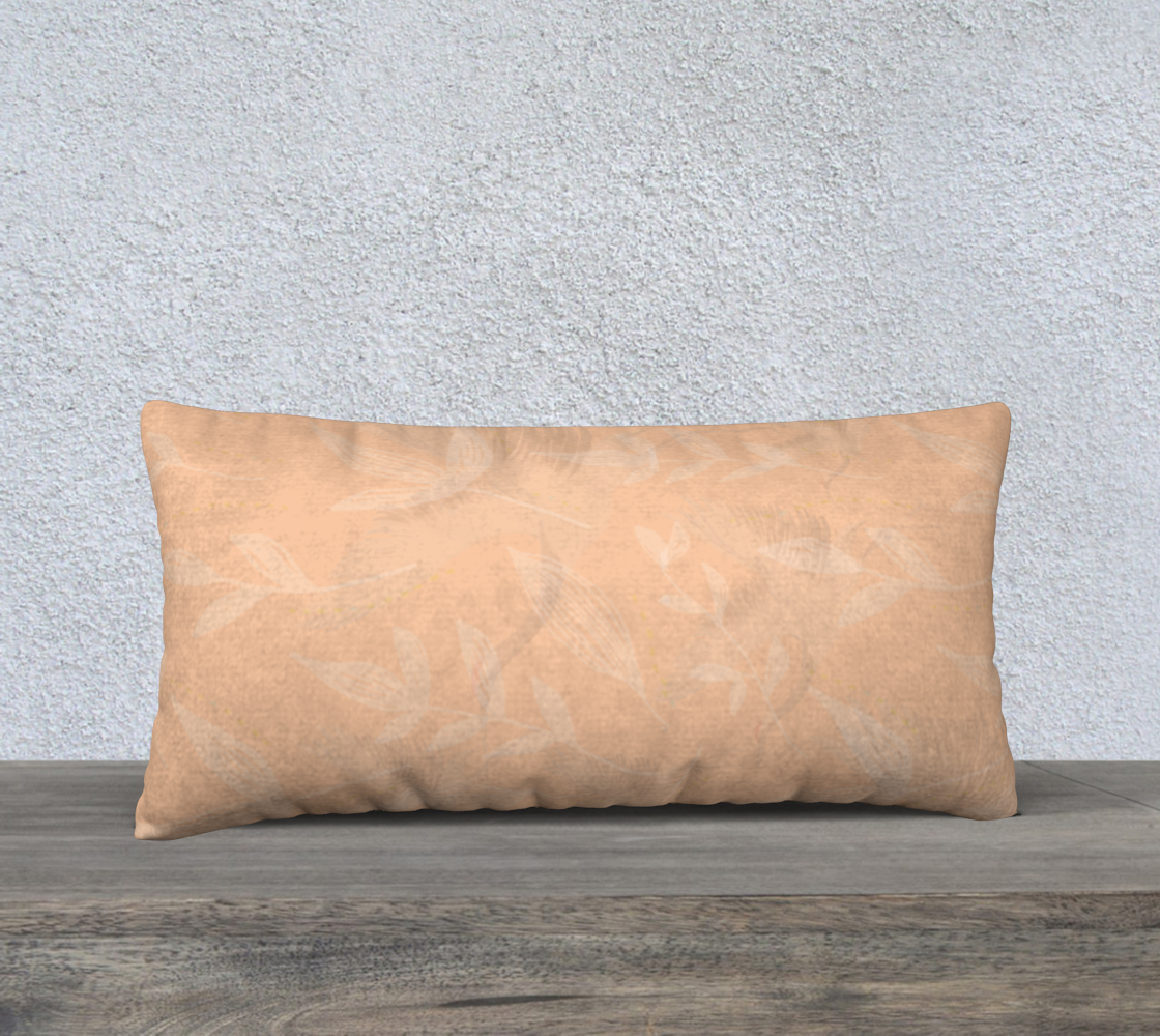 Birds in Flight Orange Marmalade Luxury Accent Pillow