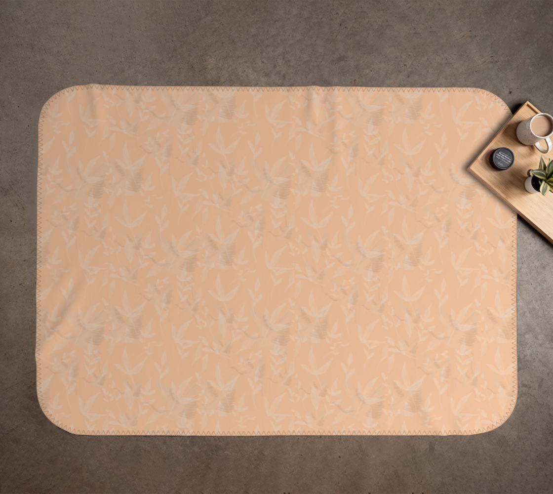 Birds in Flight Orange Marmalade Throw blanket