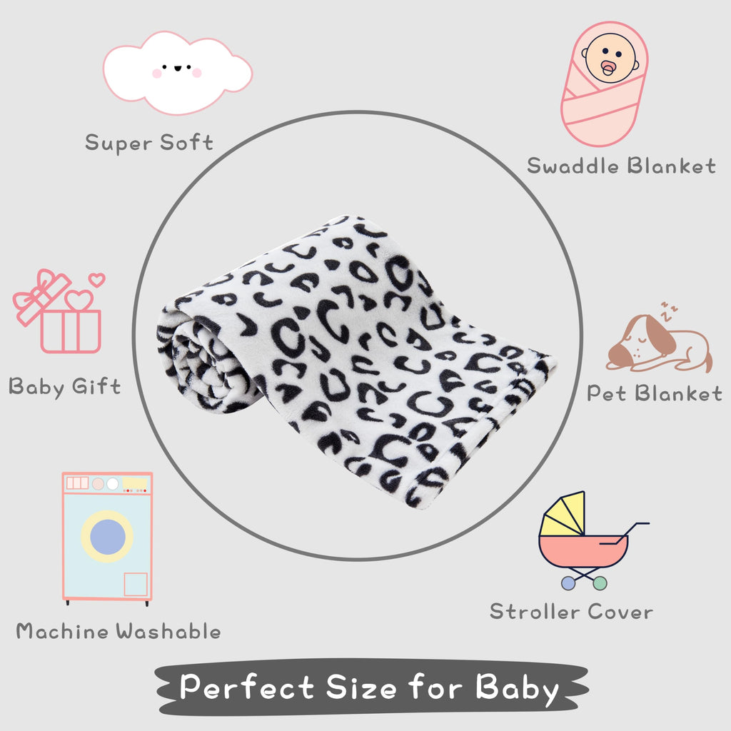 Yurhap Checkered Baby Blanket Fleece Baby Blankets Neutral for Boys Girls, Super Soft Warm Lightweight Infant Toddler Newborn Receiving Blankets for Crib Stroller, 30''x40'', Khaki
