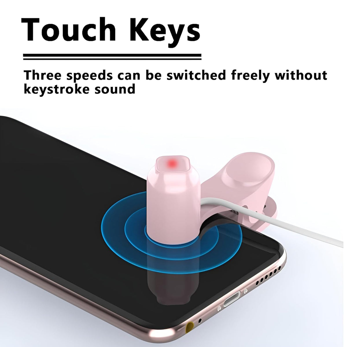 Annrybor Screen Auto Clicker For Phone:3 Speed Physical Tapper, Simulated Finger Continuous Click, Compatible With Android And IOS, Suitable For Tik Tok Live, Lightning Deal, Reward Tasks (Black)
