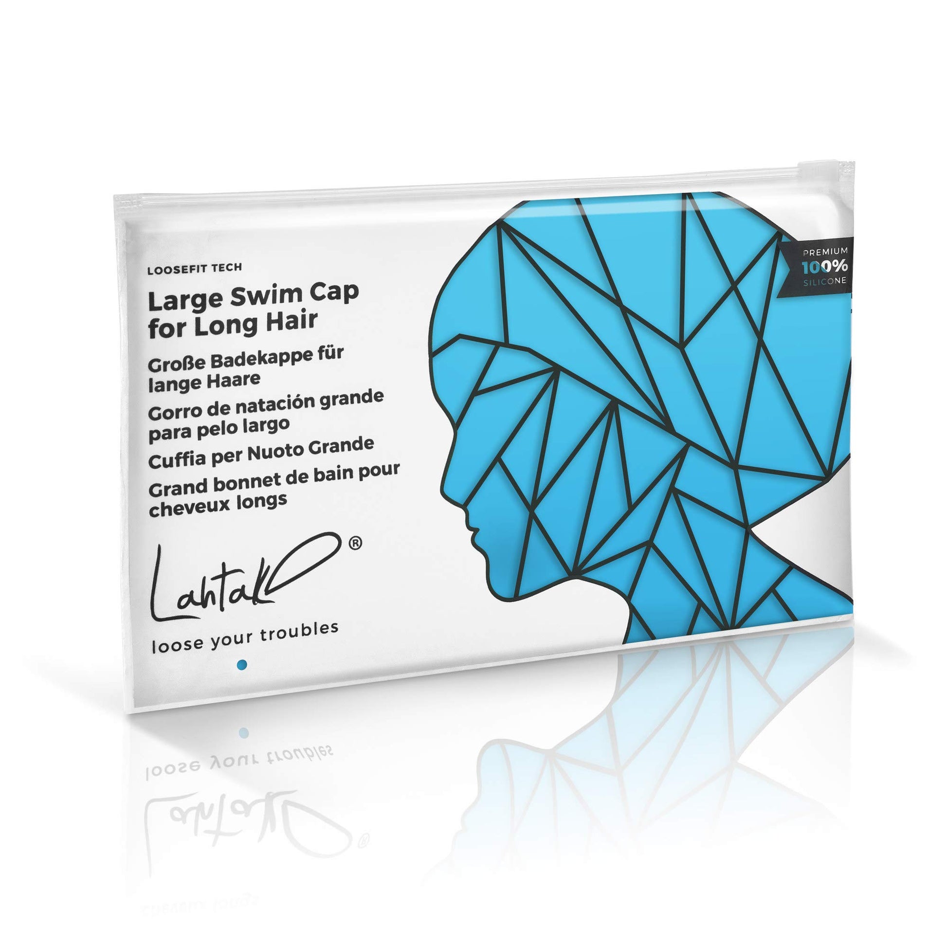 Large Swim Cap for Long Hair - Waterproof Durable Silicone Swimming Cap for Braids, Dreadlocks, Weaves, Afros, Curls – Swim Caps for Women & Men – Anti-Leak Seal for Pool, Beach, Laps & Water Workouts