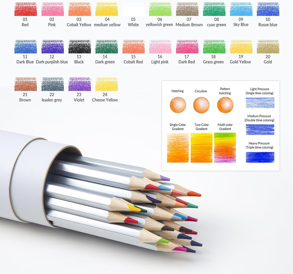 Funlavie Color Pencil set with sharpener