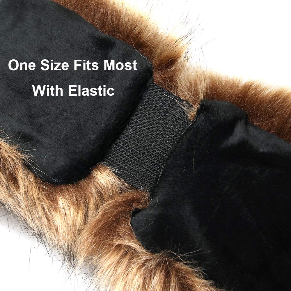 LA CARRIE Faux Fur Headband with Stretch Women's Winter Earwarmer Earmuff