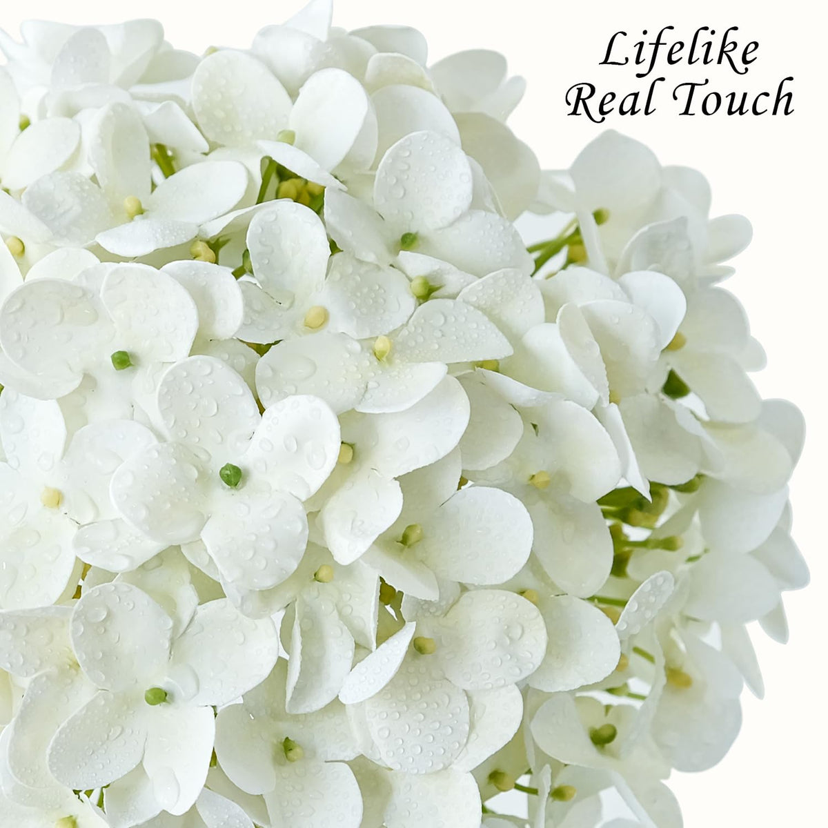 Light Blue Hydrangea Artificial Flowers,4Pcs 20" Real Touch Lifelike Silk Artificial Hydrangeas, Full Fake Flowers for Bouquet Table Centerpieces Spring Wedding Indoor Home