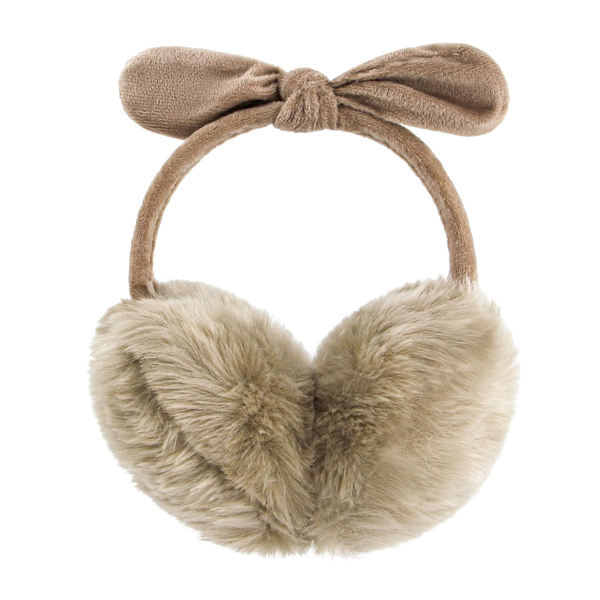 POXIMI Women Winter Earmuffs Girl Ski Adjustable Ear Covers for Cute Bow Ear Warmer Outdoor Earmuff Fleece Lining