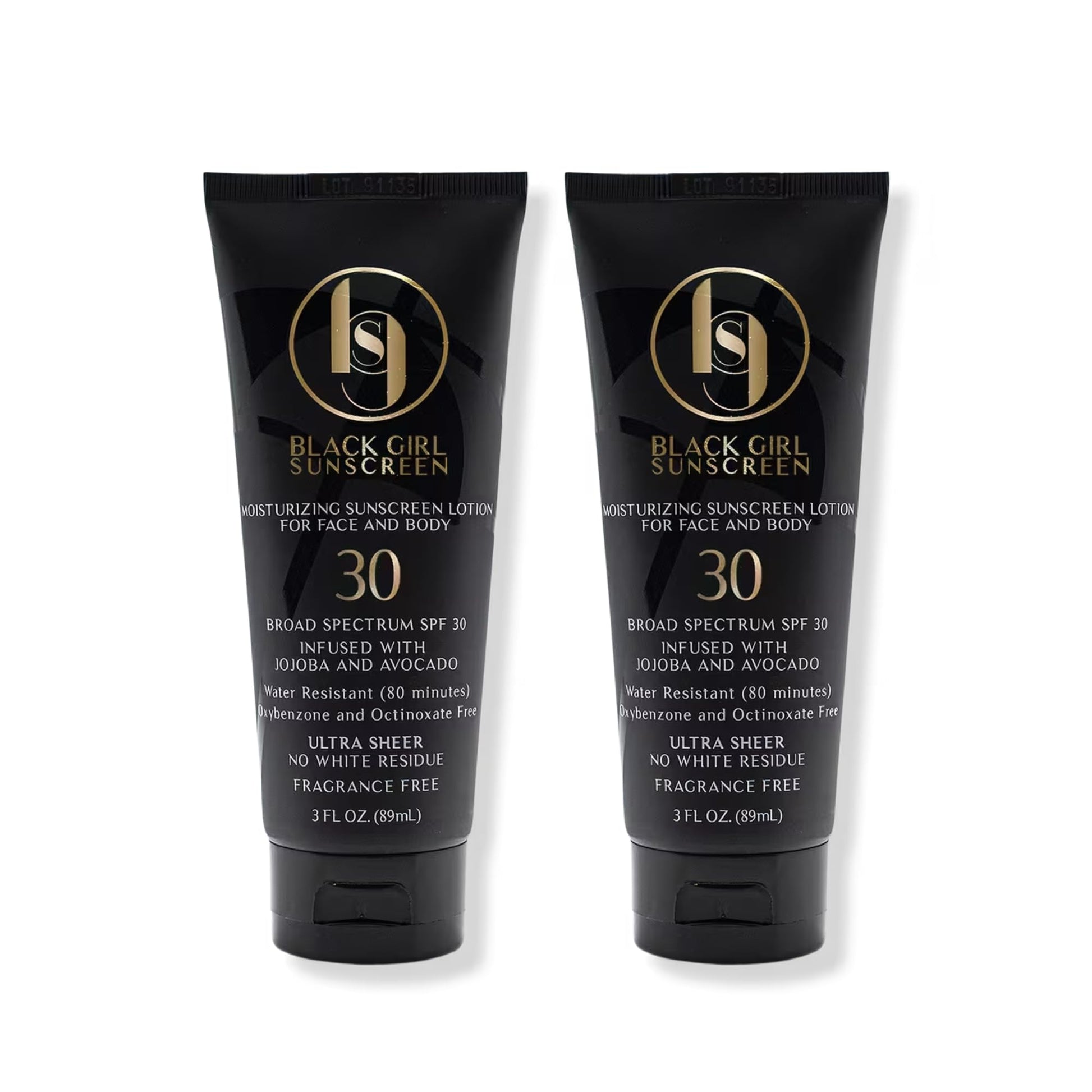 Face & Body Moisturizing Sunscreen Lotion SPF 30, No White-Residue for Melanin Rich Skin (2 Fl. Oz.)