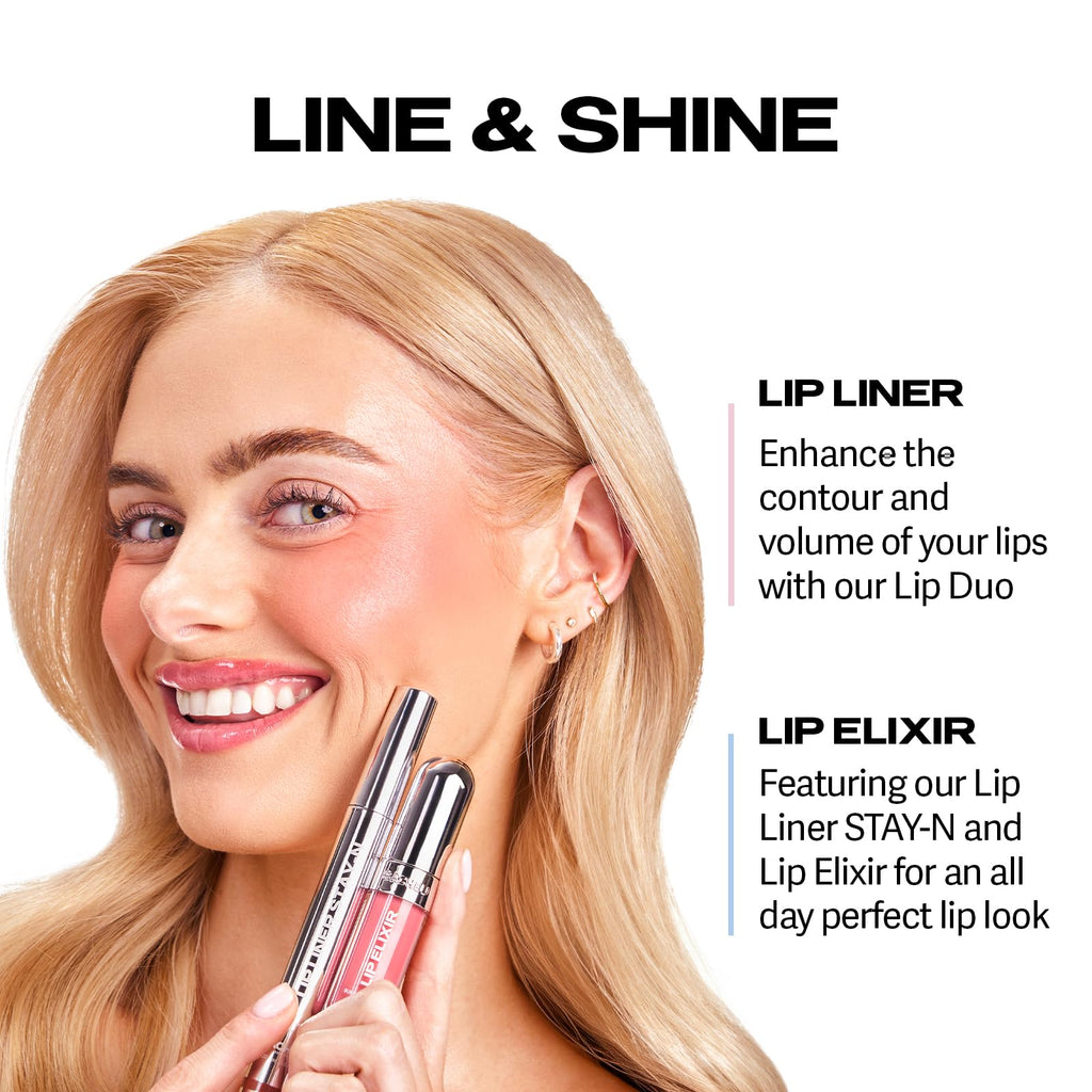 Sacheu Lip Liner STAY-N Peel Off Lip Stain — Long Lasting Matte Lip Tattoo Transfer Proof Lipstain Infused with Hyaluronic Acid & Vitamin E for All Skin Types — Vegan & Cruelty-Free, Deep Bundle