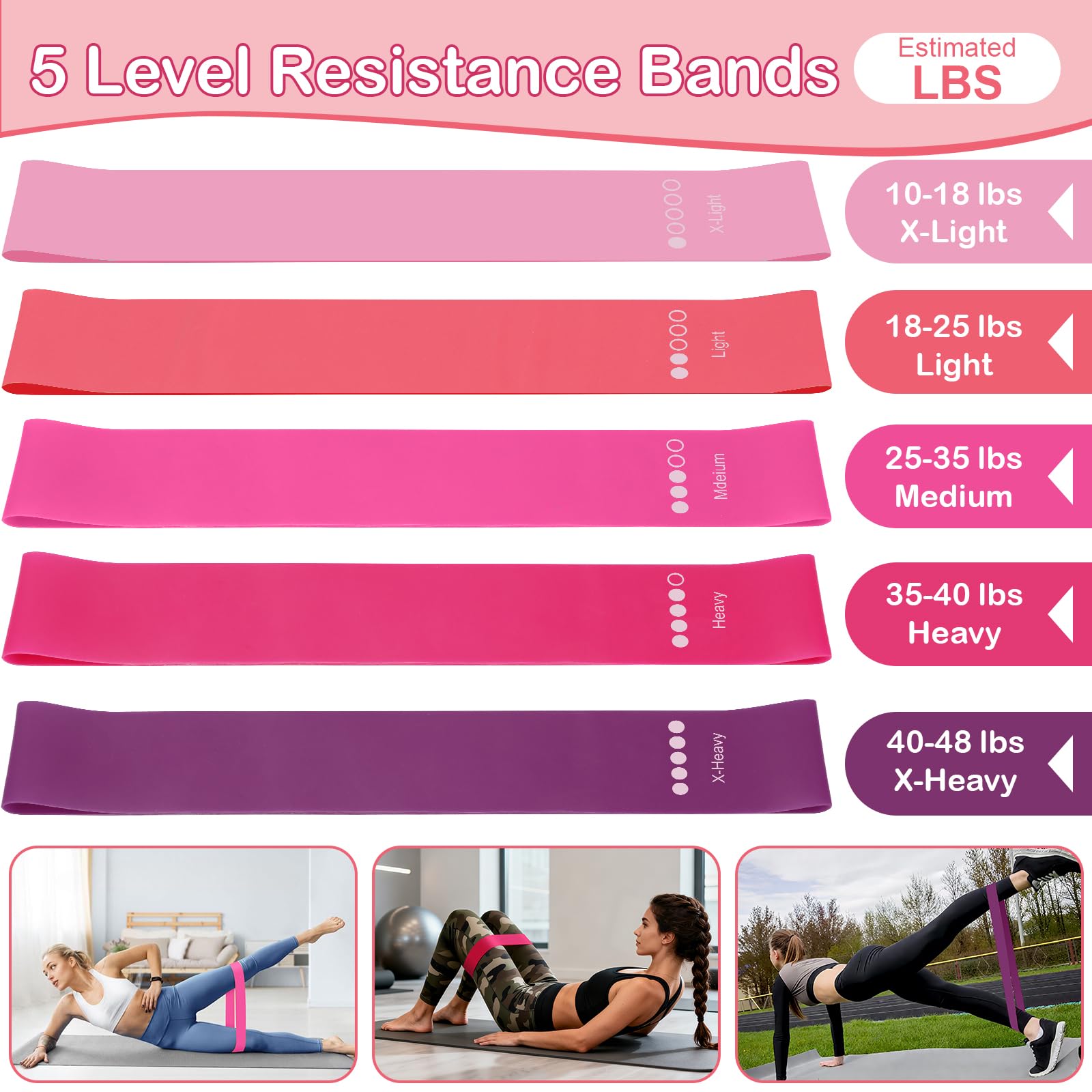 Hoedia 17 PCS Pilates Kit for Women, Pilates Equipment Ring and Ball Set with Resistance Bands, Yoga Strap, Core Sliders, Socks, Bag & Guide for Starter Home Workout Fitness Gym Essentials