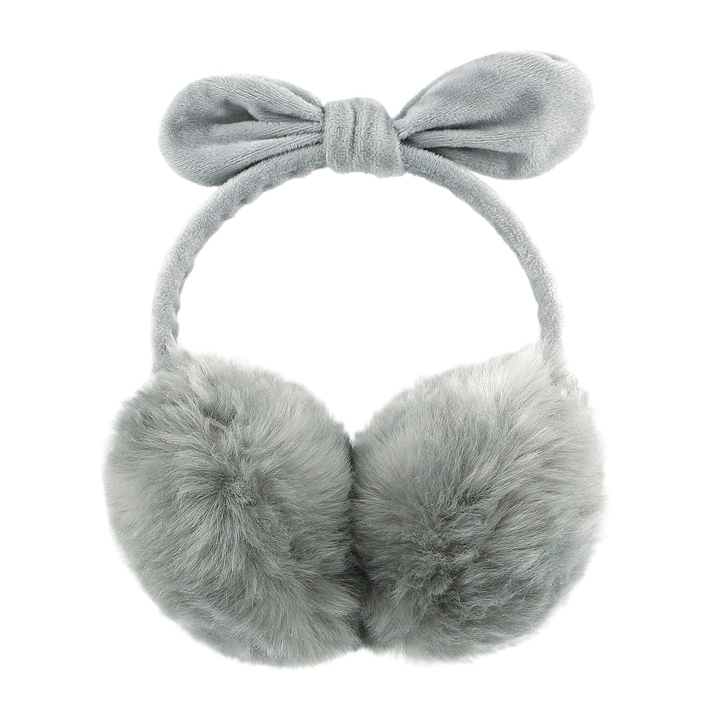 POXIMI Women Winter Earmuffs Girl Ski Adjustable Ear Covers for Cute Bow Ear Warmer Outdoor Earmuff Fleece Lining
