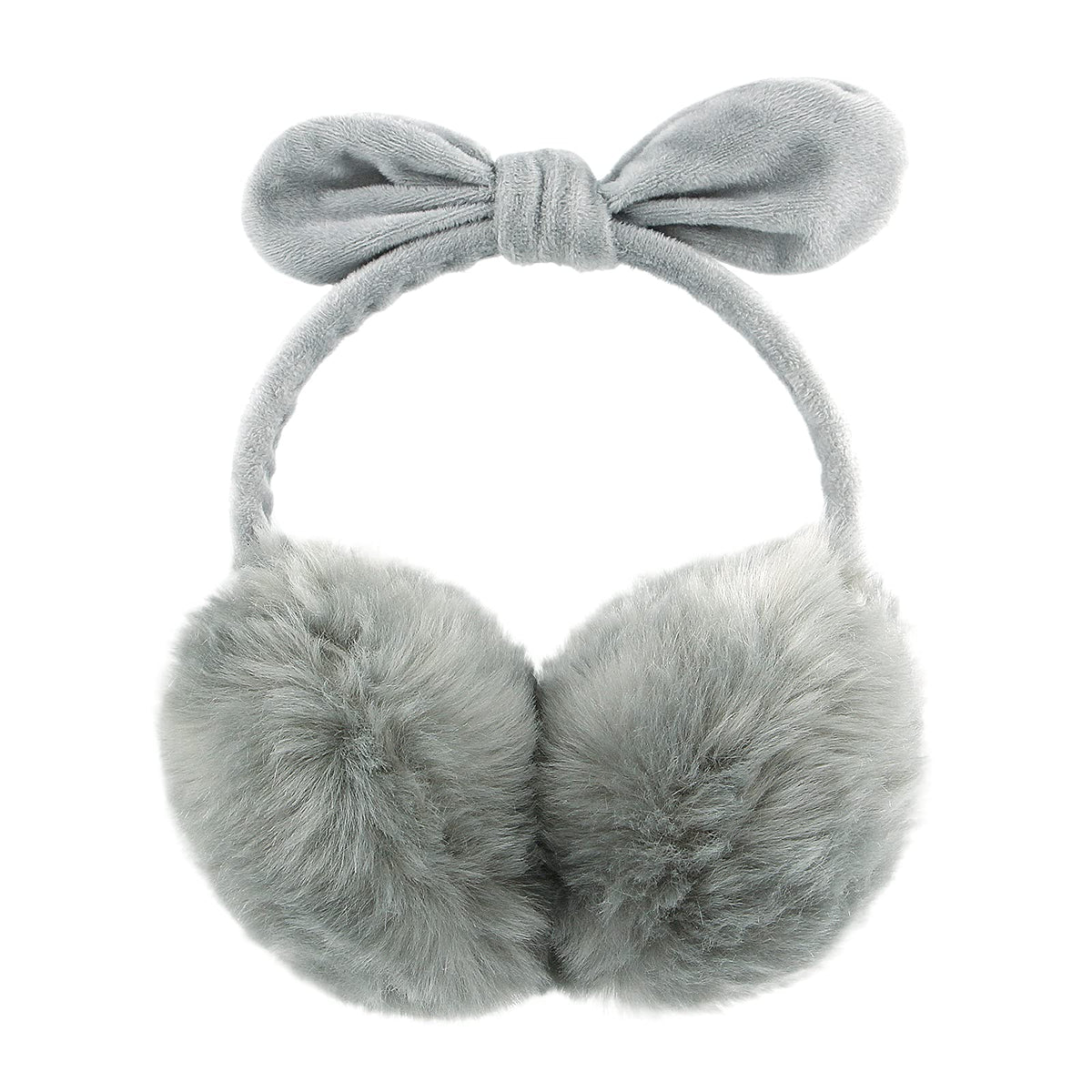 POXIMI Women Winter Earmuffs Girl Ski Adjustable Ear Covers for Cute Bow Ear Warmer Outdoor Earmuff Fleece Lining